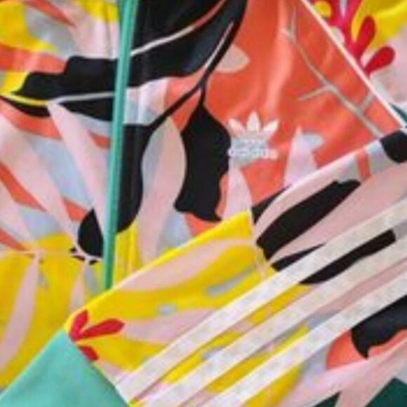 Adidas Tropicalage SST Graphic Superstar Women's Track Jacket Palm Size Medium - Picture 6 of 8